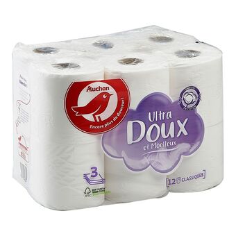 Auchan Supermarché Papier toilette blanc auchan offre