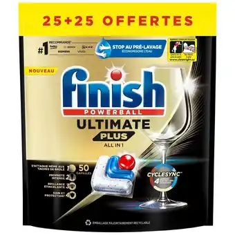 Auchan Supermarché Tablettes lave vaisselle ultimate plus finish offre