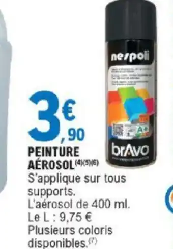 E.Leclerc Peinture Aérosol offre
