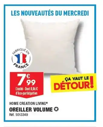 ALDI Oreiller volume offre