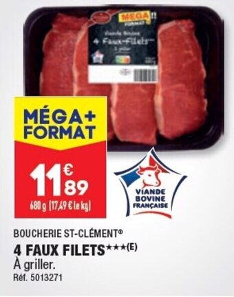 ALDI 4 faux filets offre