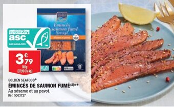 ALDI Émincés de saumon fumé offre
