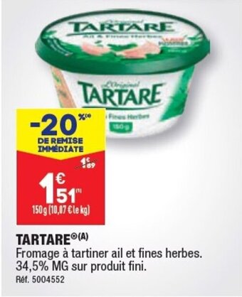 ALDI Tartare offre
