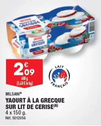 ALDI Yaourt à la grecque sur lit de cerise offre