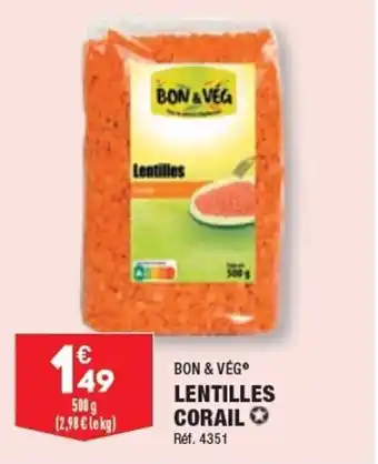 ALDI Lentilles corail offre