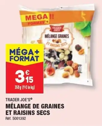 ALDI Mélange de graines et raisins secs offre