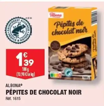 ALDI Pépites de chocolat noir offre