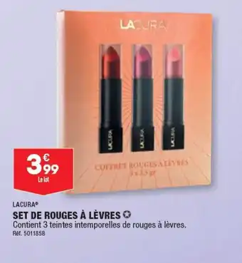 ALDI Set de rouges à lèvres offre