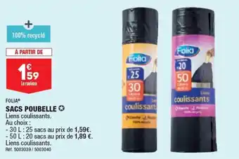 ALDI Sacs poubelle offre