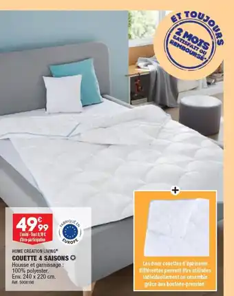 ALDI Couette 4 saisons offre