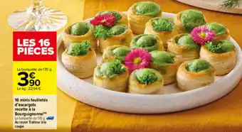 Carrefour 16 Minis Feuilletés D'escargots offre