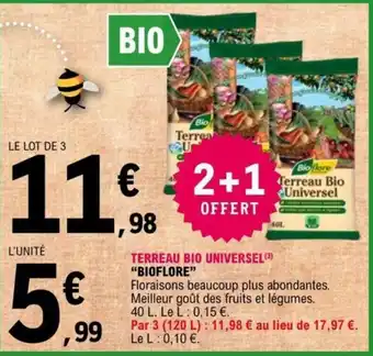 E.Leclerc Terreau Bio Universel offre