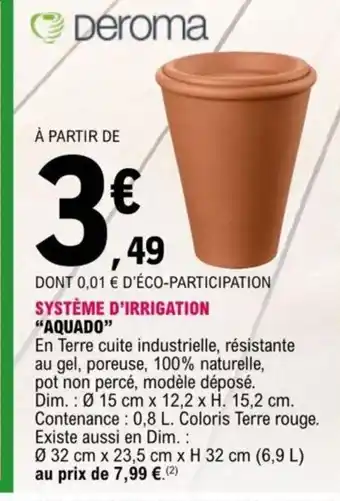 E.Leclerc Système D'Irrigation Aquado offre