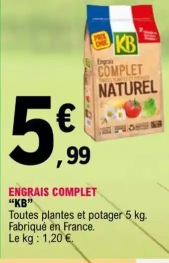 E.Leclerc Engrais Complet KB offre