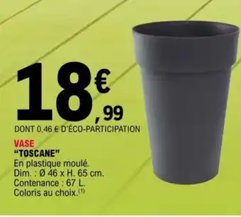 E.Leclerc Vase Toscane offre