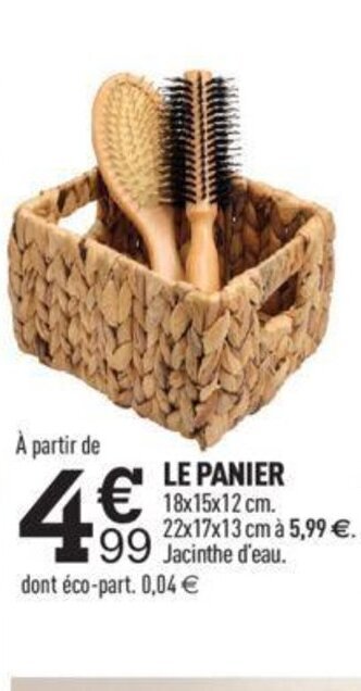Centrakor Le Panier offre