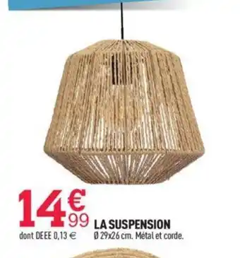 Centrakor La Suspension offre