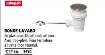 Brico Cash Bonde Lavabo offre