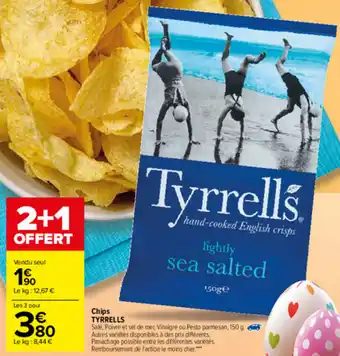 Carrefour Chips Tyrrells offre