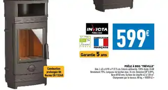 Brico Cash Poêle á Bois "Tréville" offre