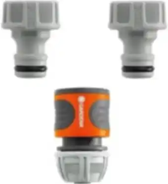 E.Leclerc Brico Gardena kit de raccord tuyau arrosage 2x 18201/1x 18215 offre