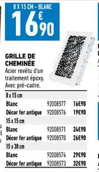Brico Cash Grille De Cherminiée offre