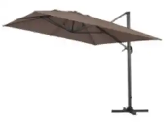 E.Leclerc Brico Parasol jardin déporté alu sun 4 - rectangle - 3 x 4 m - taupe offre