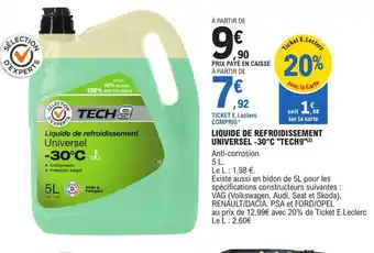 E.Leclerc L'Auto Liquide de refroidissement universel offre