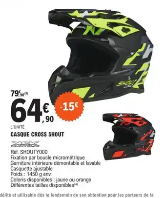 E.Leclerc L'Auto Casque cross shout offre