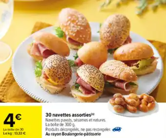 Carrefour 30 Navettes Assorties offre