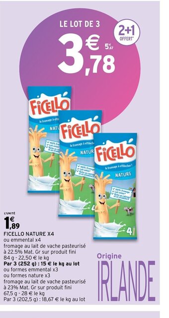 Ficello nature x4