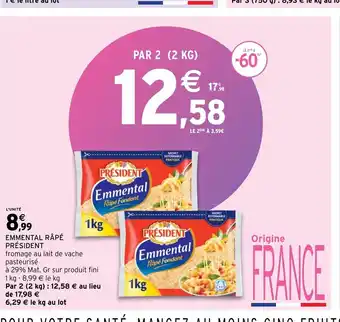 Intermarché Emmental rape president offre