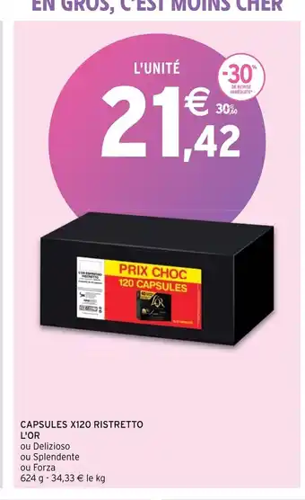 Intermarché Capsules x120 ristretto l'Or offre
