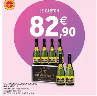 Champagne coeur de cuvee brut G.H martel
