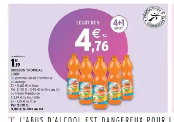 Intermarché Boisson tropical look offre