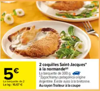 Carrefour 2 Coquilles Saint-Jacques offre