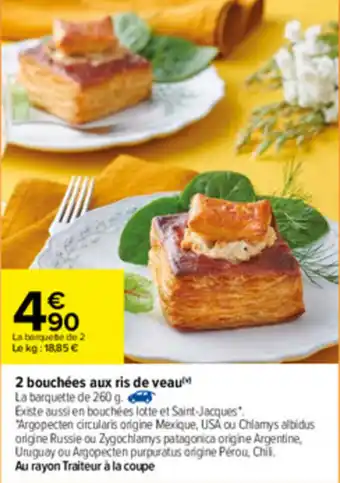 2 Bouchées Aux Ris De Veau