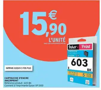 Intermarché Hyper Cartouche D'encre Inkerprint offre