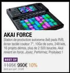 SonoVente Akai Force Best Of offre