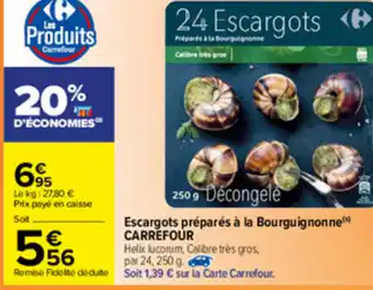 Escargots Préparés à La Bourgu ig non ne