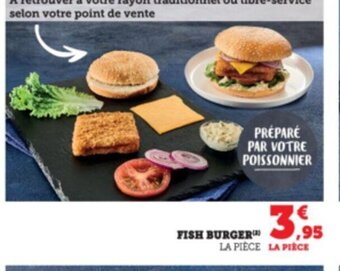 Super U Fish burger offre