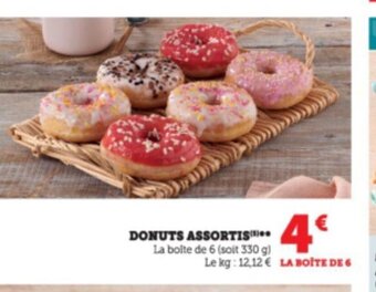 Super U Donuts assortis offre