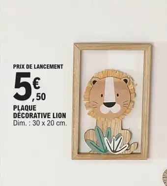 E.Leclerc Plaque Décorative Lion offre
