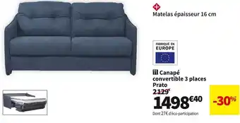 Conforama  canape convertible 3 places modena offre