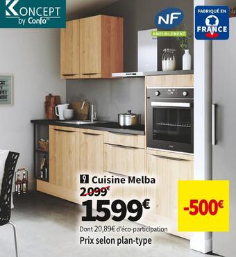 Conforama Cuisine melba offre