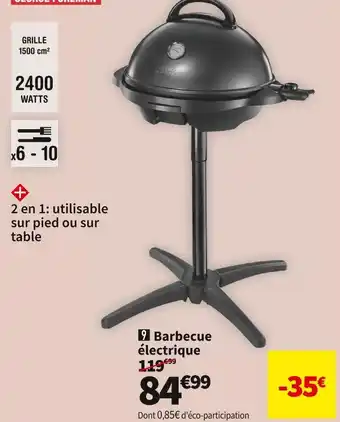 Barbecue électrique george foreman 22460-56