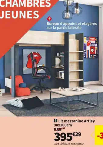 Conforama Lit mezzanine artley offre