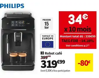 Conforama Philips  robot café philips ep1220/00 offre