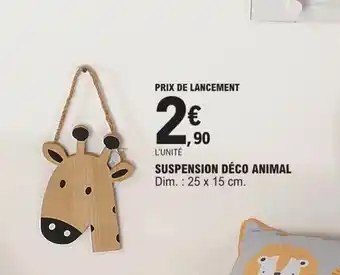 E.Leclerc Suspension Déco Animal offre