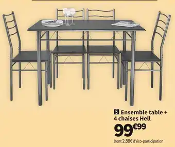 Conforama Ensemble de cuisine hell offre